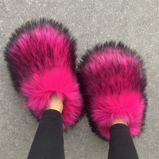 Regal Faux Fur Ankle Slippers