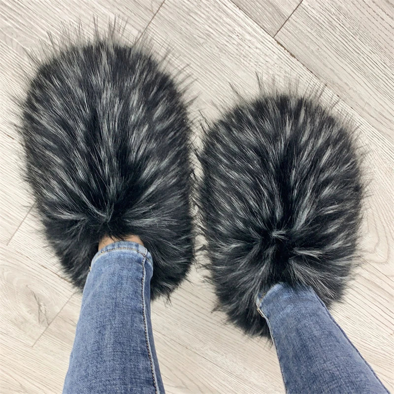 Regal Faux Fur Ankle Slippers