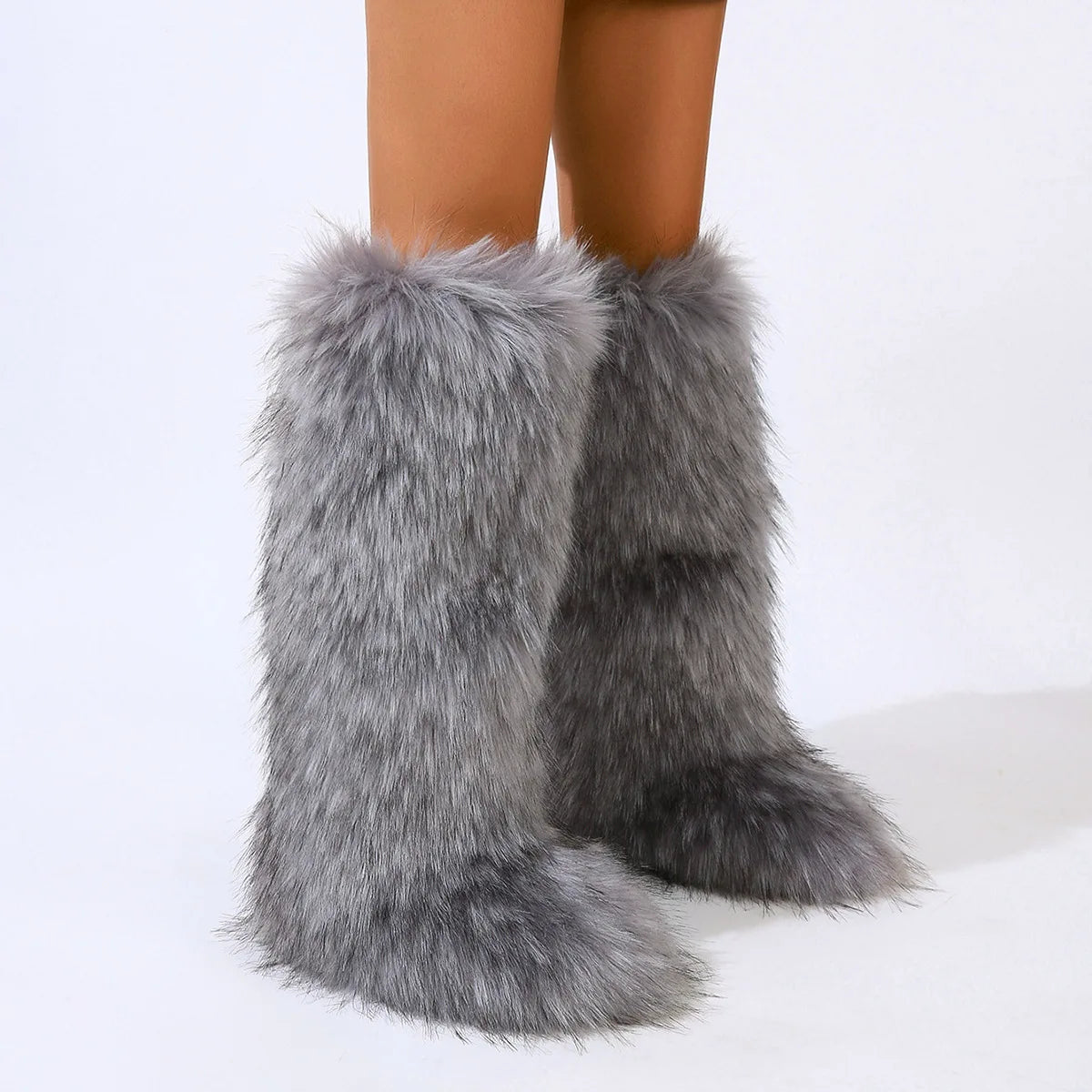 Regal Faux Fur Boots Plus