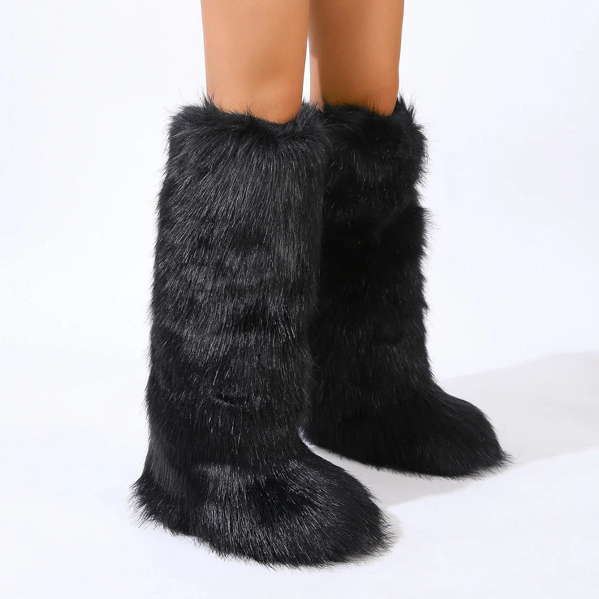 Regal Faux Fur Boots Plus