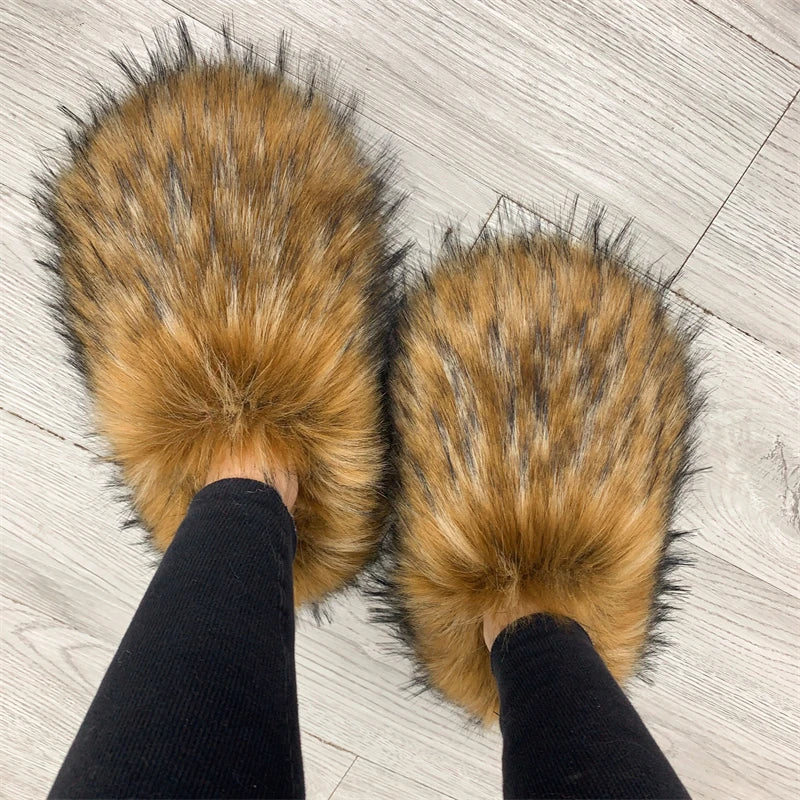 Regal Faux Fur Ankle Slippers