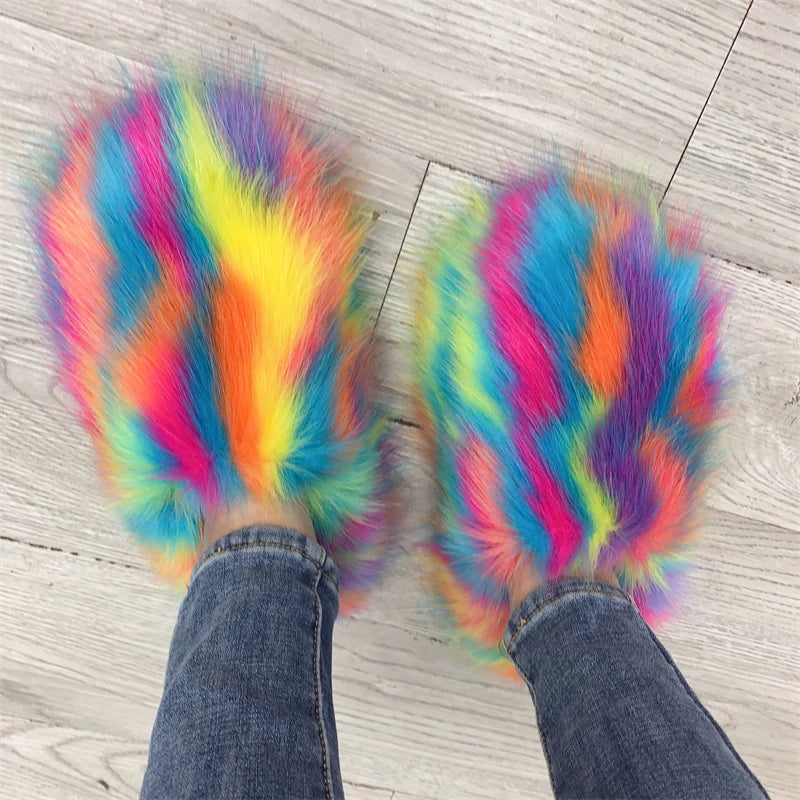 Regal Faux Fur Ankle Slippers