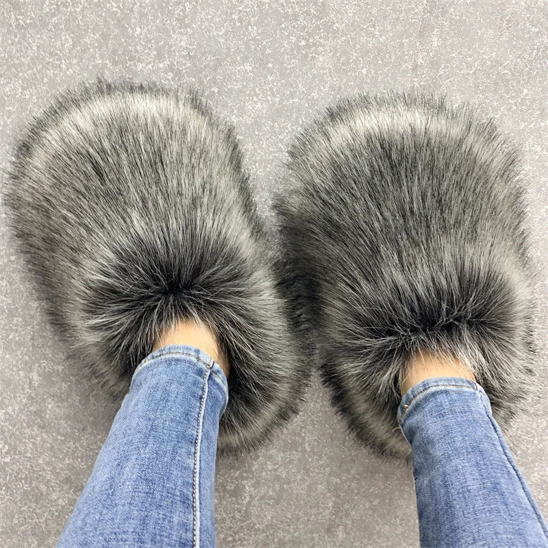 Regal Faux Fur Ankle Slippers