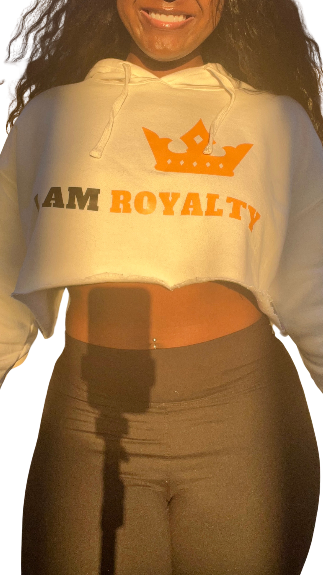 I Am Royalty Cropped Sweater