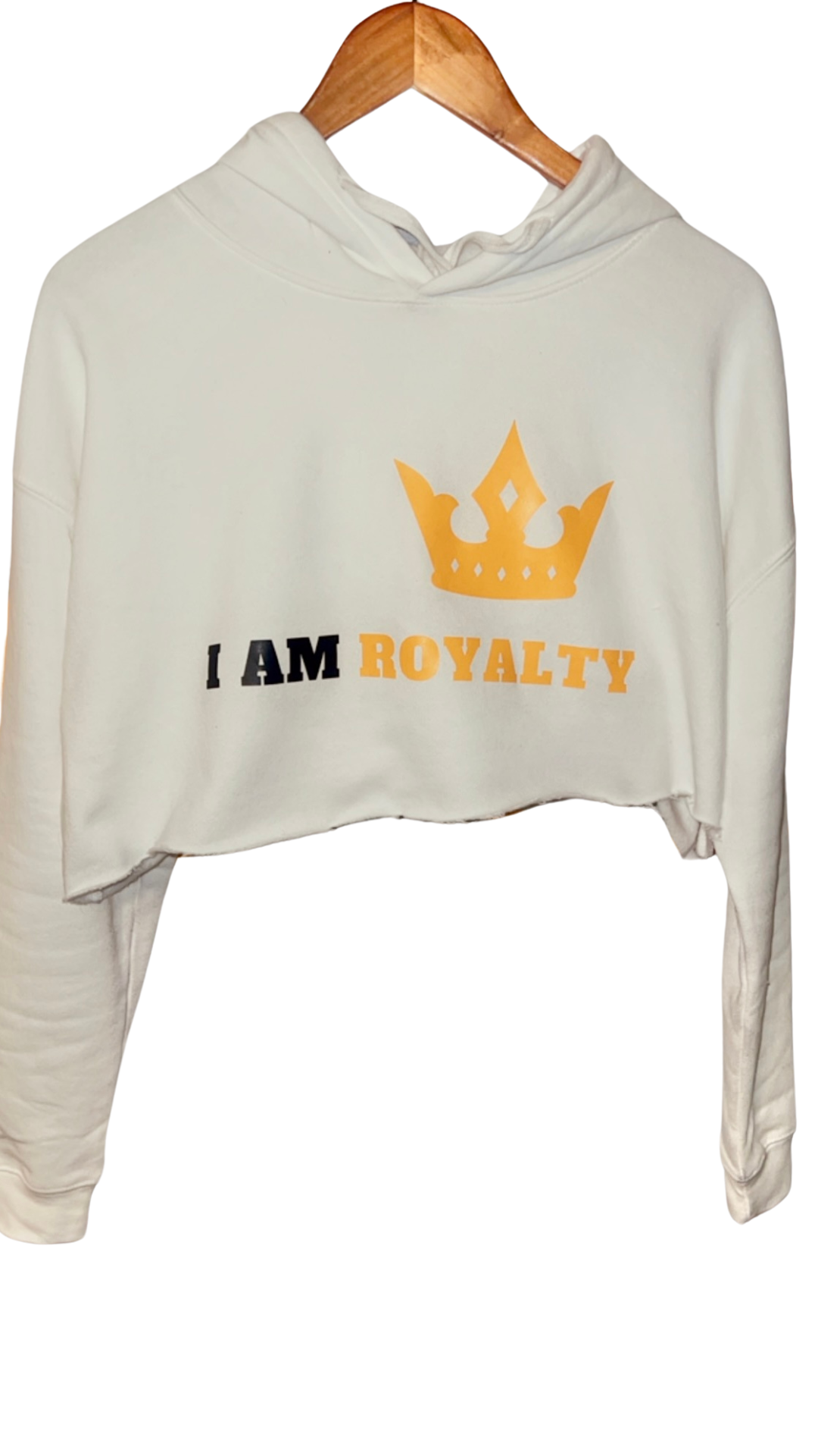 I Am Royalty Cropped Sweater