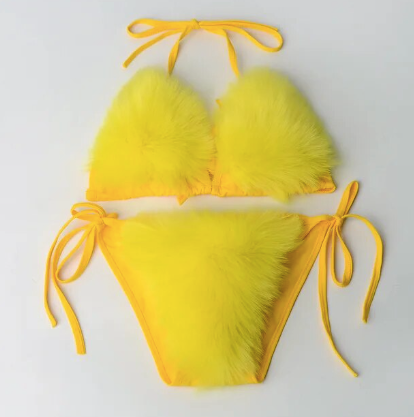 Regal Faux Fur Bikini