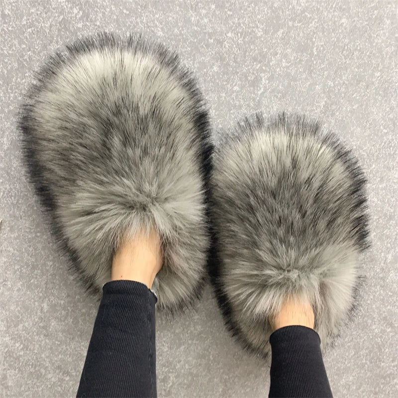 Regal Faux Fur Ankle Slippers