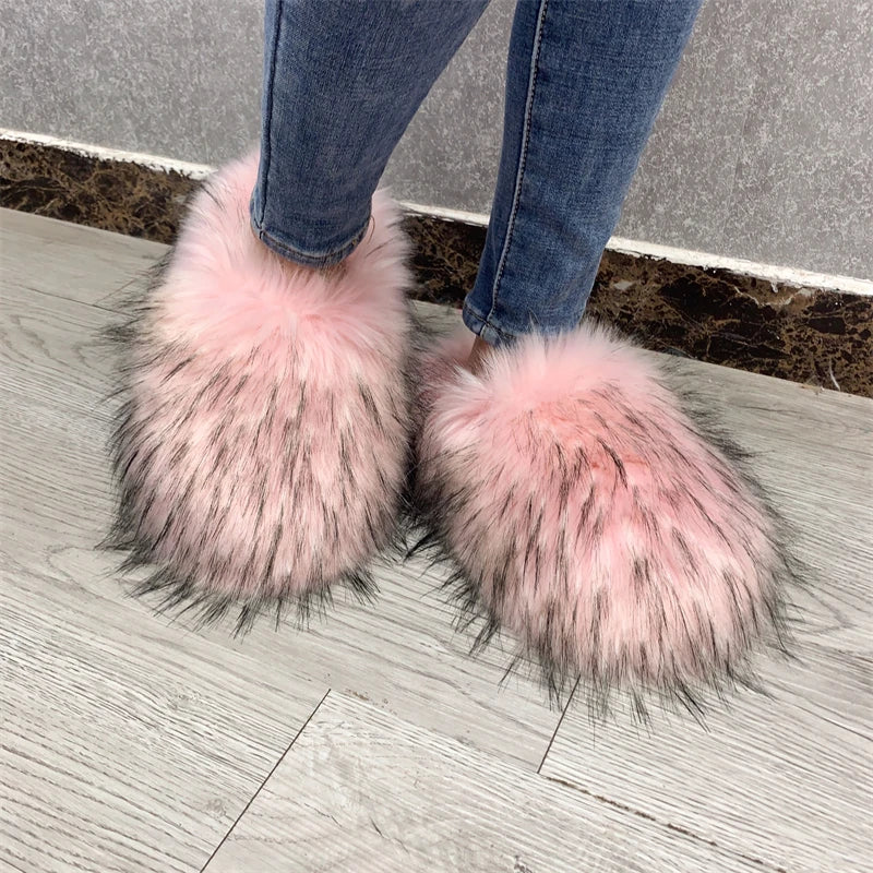 Regal Faux Fur Ankle Slippers