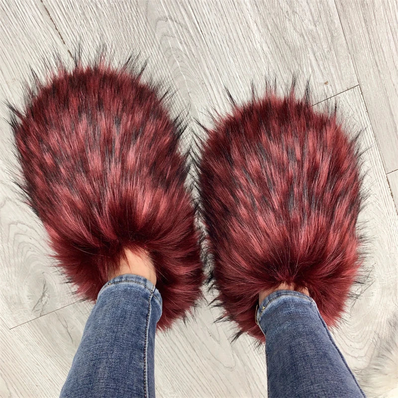 Regal Faux Fur Ankle Slippers