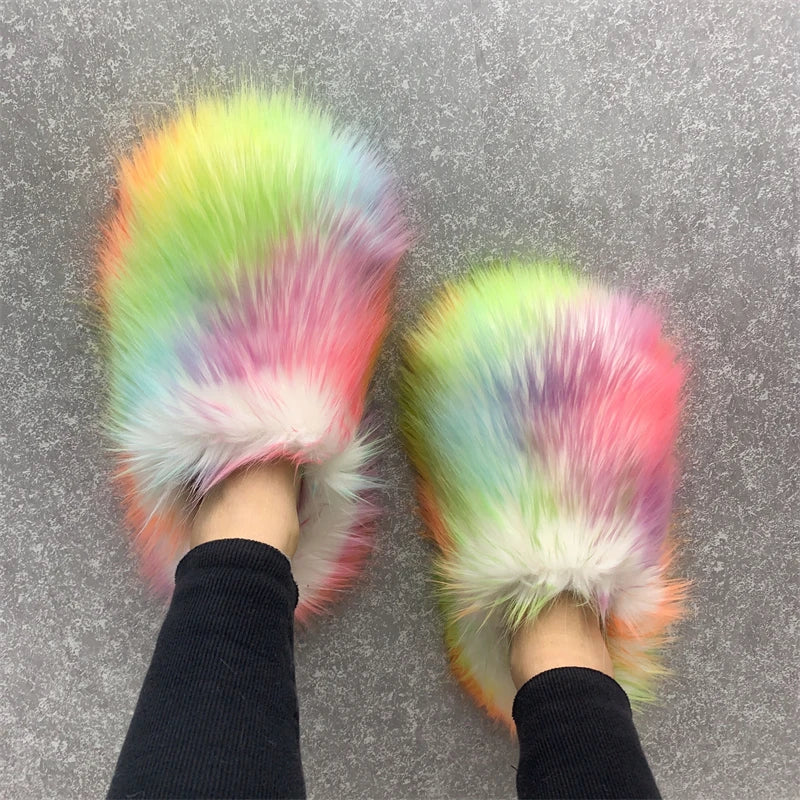 Regal Faux Fur Ankle Slippers