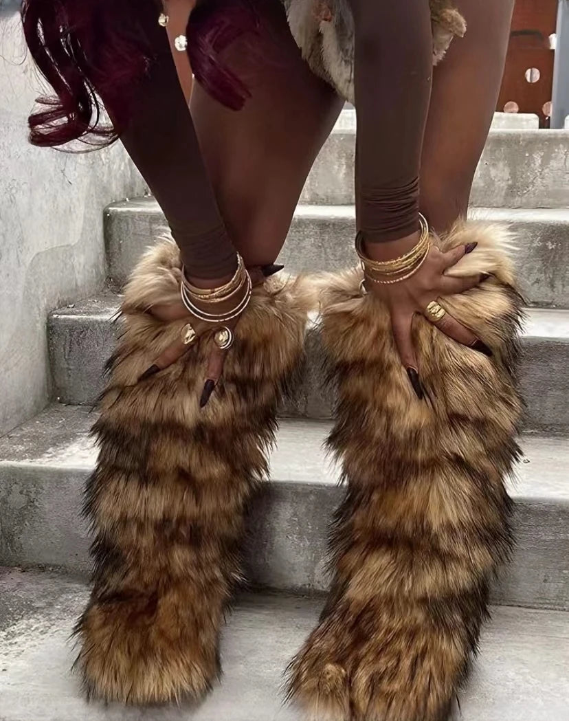 Regal Faux Fur Boots Plus