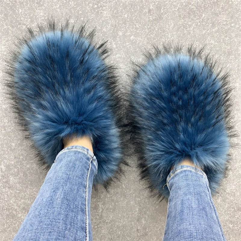 Regal Faux Fur Ankle Slippers