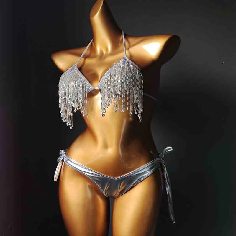 Crystal Diamond Bikini Set