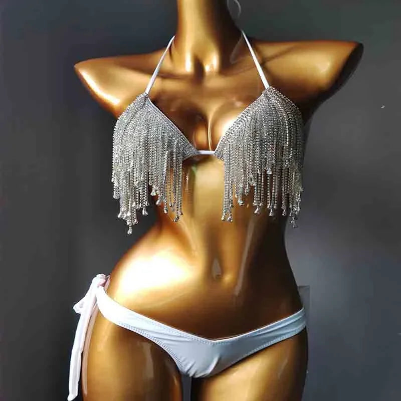 Crystal Diamond Bikini Set